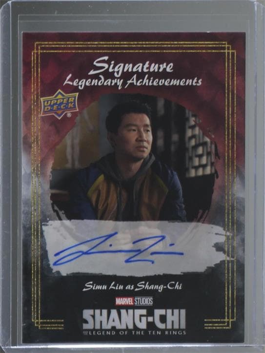 Simu Liu as Shang-Chi #LAA-SL — 2022 Upper Deck Marvel Studios Shang-Chi and the Legend of the Ten Rings