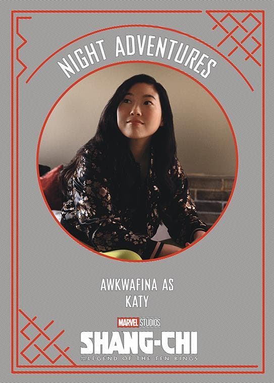 Awkwafina as Katy #NA-2 — 2022 Upper Deck Marvel Studios Shang-Chi and the Legend of the Ten Rings