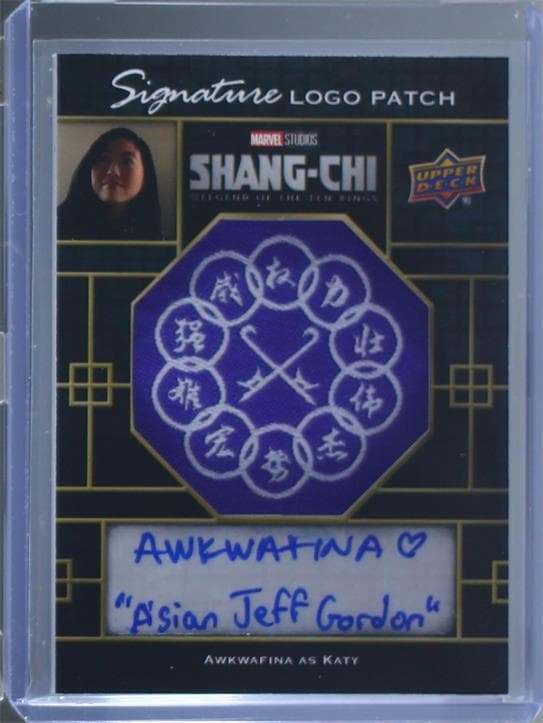 Awkwafina as Katy "Asian Jeff Gordon" #SCAP-A — 2022 Upper Deck Marvel Studios Shang-Chi and the Legend of the Ten Rings