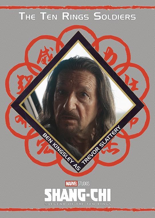 Ben Kingsley as Trevor Slattery #T6 — 2022 Upper Deck Marvel Studios Shang-Chi and the Legend of the Ten Rings