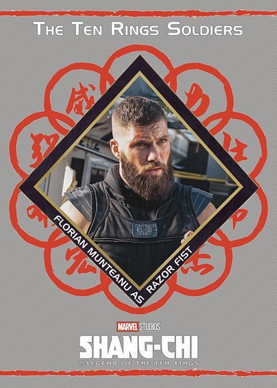 Florian Munteanu as Razor Fist #T8 — 2022 Upper Deck Marvel Studios Shang-Chi and the Legend of the Ten Rings