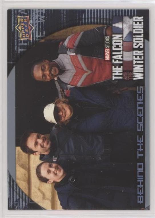 Zoie Nagelhaut, Sebastian Stan, Keri Skogland and Anthony Mackie #BS-8 — 2022 Upper Deck Marvel Studios The Falcon and the Winter Soldier