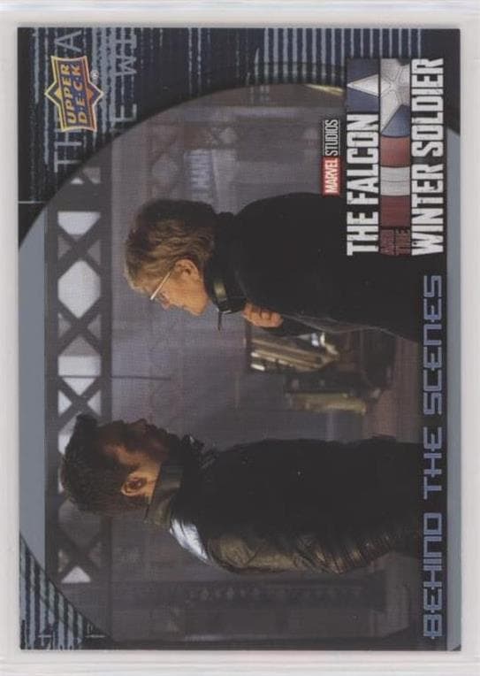 Sebastian Stan and Kari Skogland on Set #BS-9 — 2022 Upper Deck Marvel Studios The Falcon and the Winter Soldier