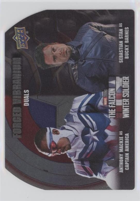 Anthony Mackie as Captain America/Sebastian Stan as Bucky Barnes #DFV-1 — 2022 Upper Deck Marvel Studios The Falcon and the Winter Soldier
