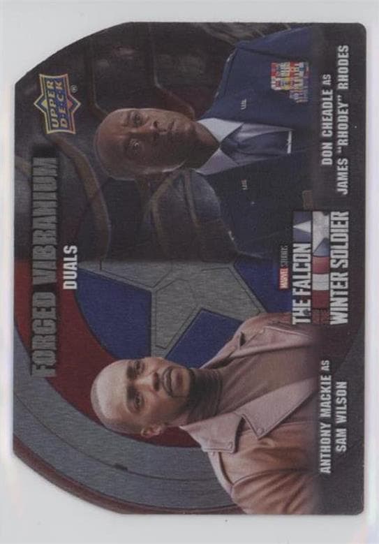 Anthony Mackie as Sam Wilson/Don Cheadle as James "Rhodey" Rhodes #DFV-4 — 2022 Upper Deck Marvel Studios The Falcon and the Winter Soldier