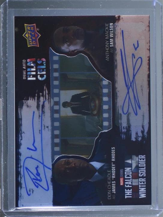 Don Cheadle as James "Rhodey" Rhodes/Anthony Mackie as Sam Wilson #FCDA-CM — 2022 Upper Deck Marvel Studios The Falcon and the Winter Soldier