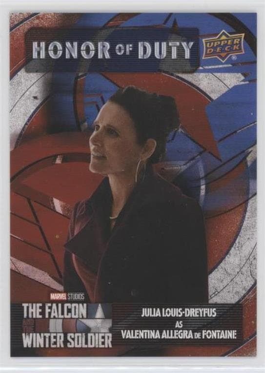 Julia Louise-Dreyfus as Valentina Allegra de Fontaine #HD-8 — 2022 Upper Deck Marvel Studios The Falcon and the Winter Soldier