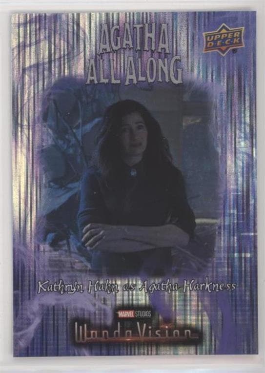 Kathryn Hahn as Agatha Harkness - Arms Crossed #AAA-6 — 2022 Upper Deck Marvel Studios' WandaVision