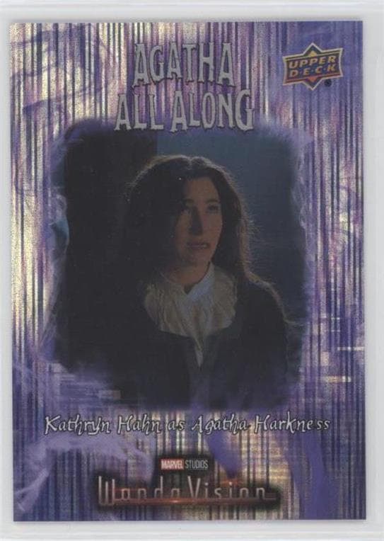 Kathryn Hahn as Agatha Harkness - Looking Up #AAA-9 — 2022 Upper Deck Marvel Studios' WandaVision