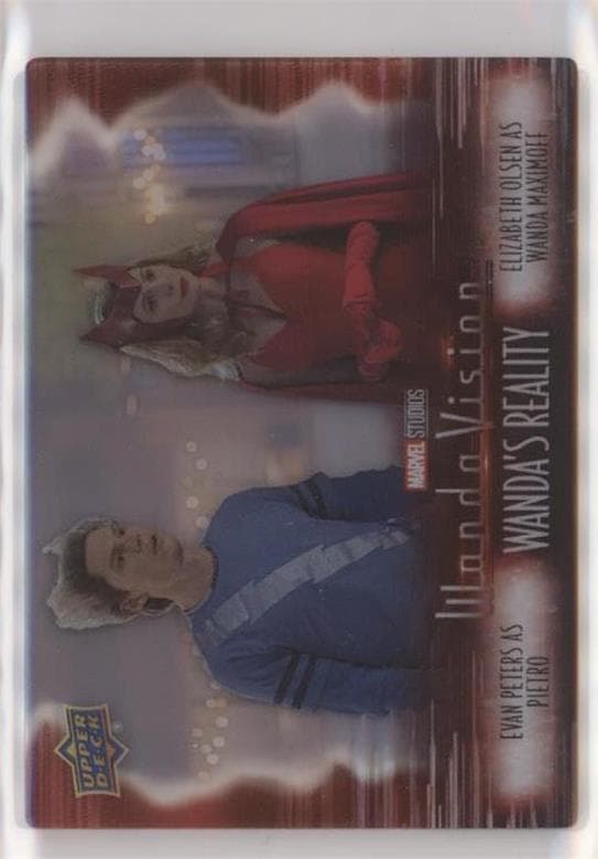 Evan Peters as Pietro/Elizaneth Olsen as Wanda Maximoff #DP-1 — 2022 Upper Deck Marvel Studios' WandaVision