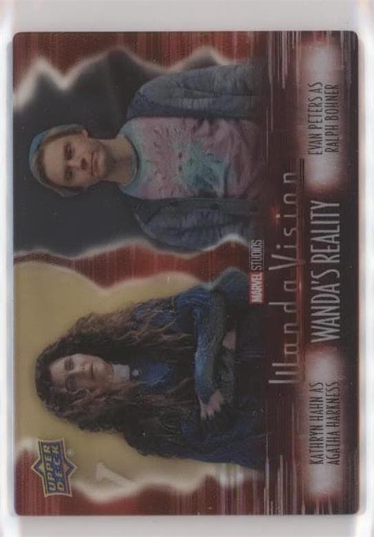 Kathryn Hahn as Agatha Harkness/Evan Peters as Ralph Bohner #DP-8 — 2022 Upper Deck Marvel Studios' WandaVision