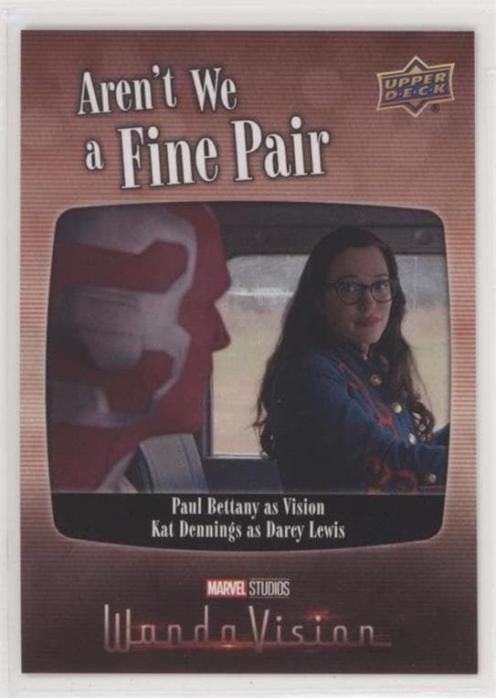Paul Bettany as Vision/Kat Dennings as Darcy Lewis #FP-5 — 2022 Upper Deck Marvel Studios' WandaVision
