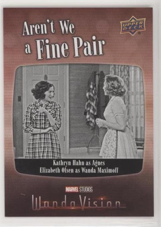 Kathryn Hahn as Agnes/Elizabeth Olsen as Wanda Maximoff #FP-6 — 2022 Upper Deck Marvel Studios' WandaVision
