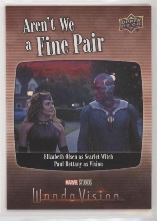 Elizabeth Olsen as Scarlet Witch/Paul Bettany as Vision #FP-9 — 2022 Upper Deck Marvel Studios' WandaVision