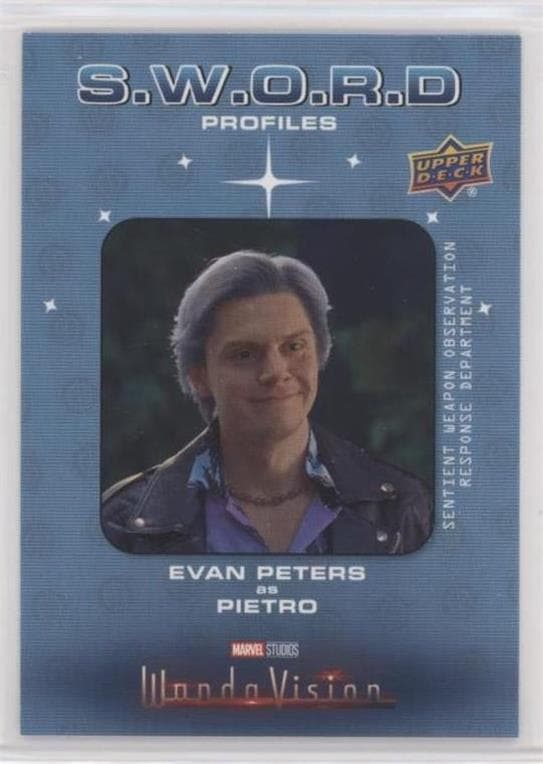 Evan Peters as Pietro #SP-10 — 2022 Upper Deck Marvel Studios' WandaVision