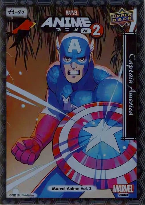 Captain America #H-41 — 2023 Upper Deck Marvel Anime