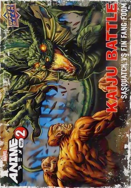 Sasquatch vs Fin Fang Foom #KB-03 — 2023 Upper Deck Marvel Anime