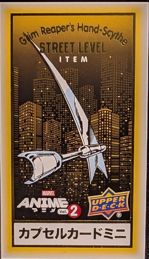 Grim Reaper's Hand-Scythe #SM-23 — 2023 Upper Deck Marvel Anime