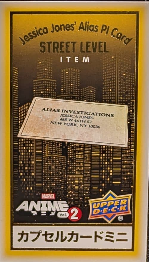 Jessica Jones' Alias PI Card #SM-25 — 2023 Upper Deck Marvel Anime