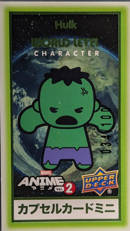 Hulk #WM-41 — 2023 Upper Deck Marvel Anime