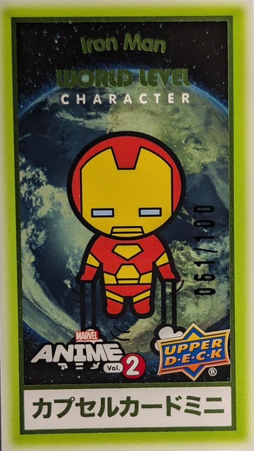 Iron Man #WM-42 — 2023 Upper Deck Marvel Anime