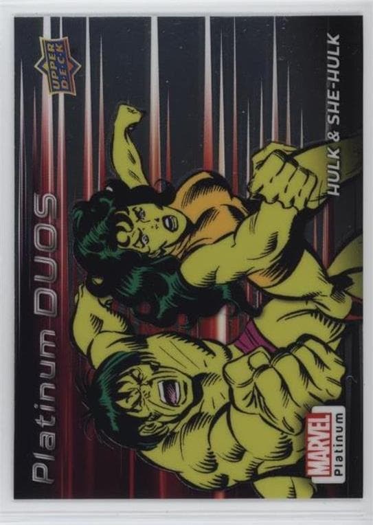 Hulk/She-Hulk #PD21 — 2023 Upper Deck Marvel Platinum