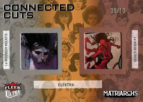 Elektra — Elektra - Elektra Assassin (1986) #1 and Devil's Reign (2022) #1 #CC-E — 2024 Fleer Ultra Matriarchs Of Marvel