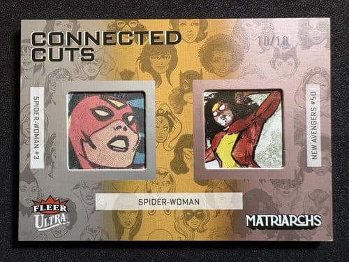 Spider-Woman — Spider-Woman - Spider-Woman (1978) #3 and New Avengers (2004) #50 #CC-JD — 2024 Fleer Ultra Matriarchs Of Marvel