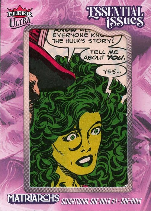 She-Hulk — She-Hulk - Sensational She-Hulk (1989) #1 #EI-SEN1 — 2024 Fleer Ultra Matriarchs Of Marvel
