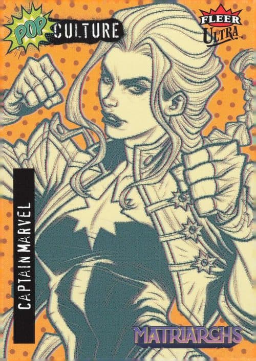 Captain Marvel — Captain Marvel Orange #PC-10 — 2024 Fleer Ultra Matriarchs Of Marvel