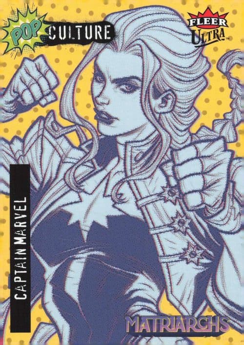 Captain Marvel — Captain Marvel Yellow #PC-11 — 2024 Fleer Ultra Matriarchs Of Marvel
