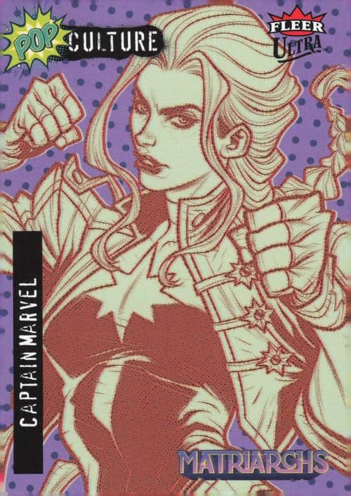 Captain Marvel — Captain Marvel Purple #PC-12 — 2024 Fleer Ultra Matriarchs Of Marvel