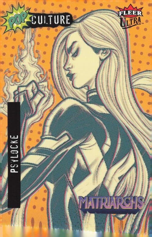Psylocke — Psylocke Orange #PC-34 — 2024 Fleer Ultra Matriarchs Of Marvel