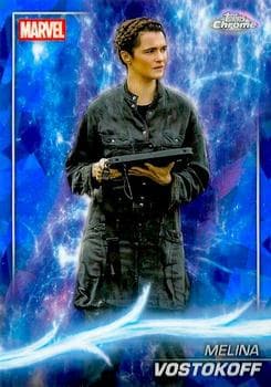 Melina Vostokoff #108 — 2025 Topps Marvel Studios Chrome Sapphire