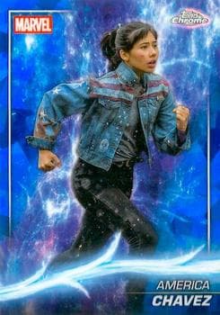 America Chavez #131 — 2025 Topps Marvel Studios Chrome Sapphire