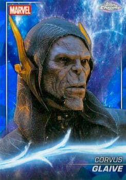 Corvus Glaive #90 — 2025 Topps Marvel Studios Chrome Sapphire