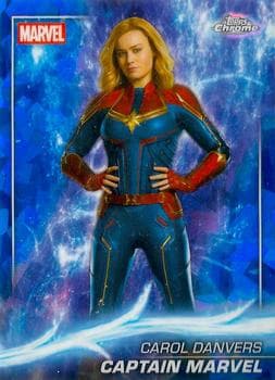 Captain Marvel #96 — 2025 Topps Marvel Studios Chrome Sapphire