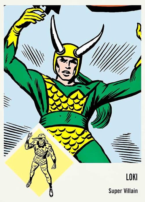Loki #5 — Fleer Throwbacks '59-63 Marvel Edition