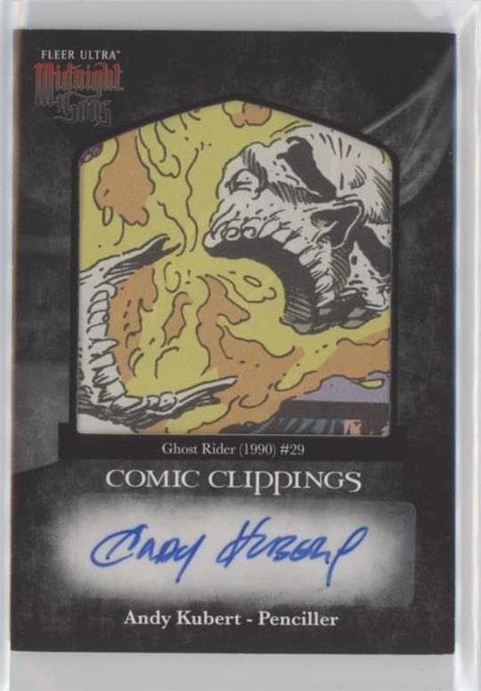 Andy Kubert - Ghost Rider (1990) #29 #CCA-16 — Fleer Ultra Midnight Sons
