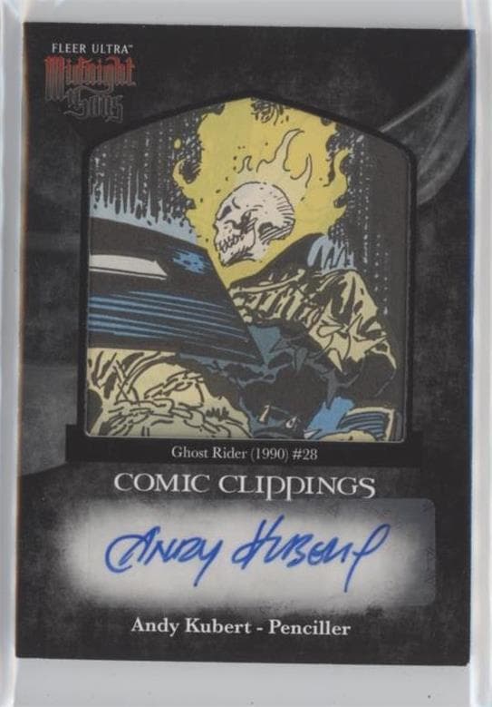 Andy Kubert - Ghost Rider (1990) #28 #CCA-17 — Fleer Ultra Midnight Sons
