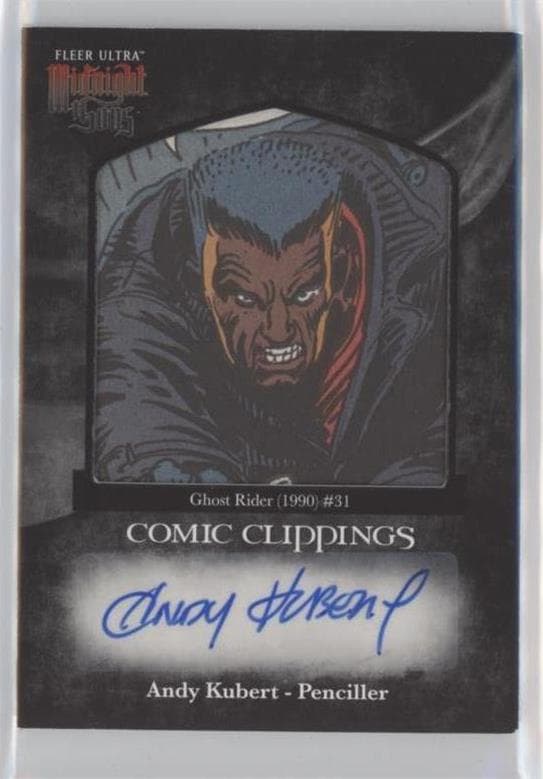Andy Kubert - Ghost Rider (1990) #31 #CCA-18 — Fleer Ultra Midnight Sons