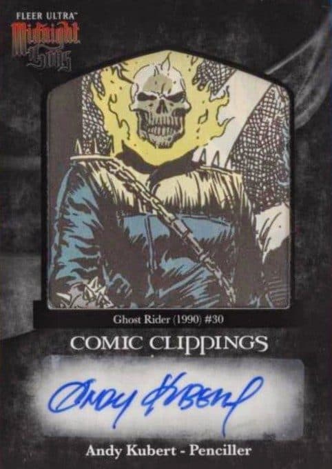 Andy Kubert - Ghost Rider (1990) #30 #CCA-19 — Fleer Ultra Midnight Sons
