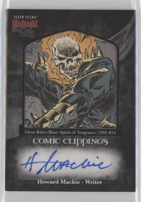 Howard Mackie - Ghost RIder/ Blaze Spirtis of Vengeance (1992) #14 #CCA-26 — Fleer Ultra Midnight Sons