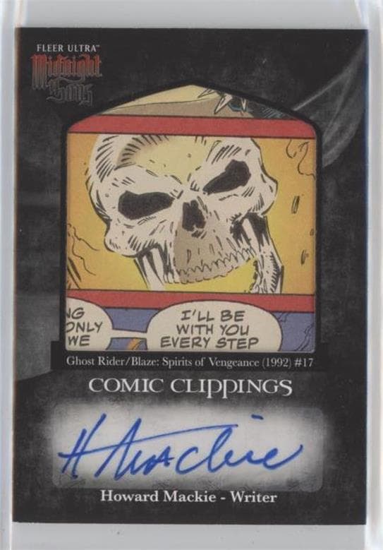 Howard Mackie - Ghost RIder/ Blaze Spirits of Vengeance (1992) #17 #CCA-28 — Fleer Ultra Midnight Sons