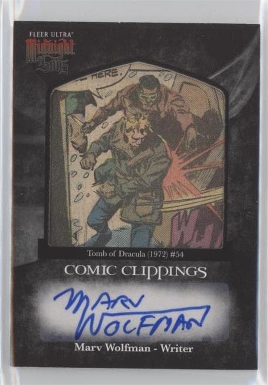 Marv Wolfman - Tomb of Dracula (1972) #54 #CCA-9 — Fleer Ultra Midnight Sons