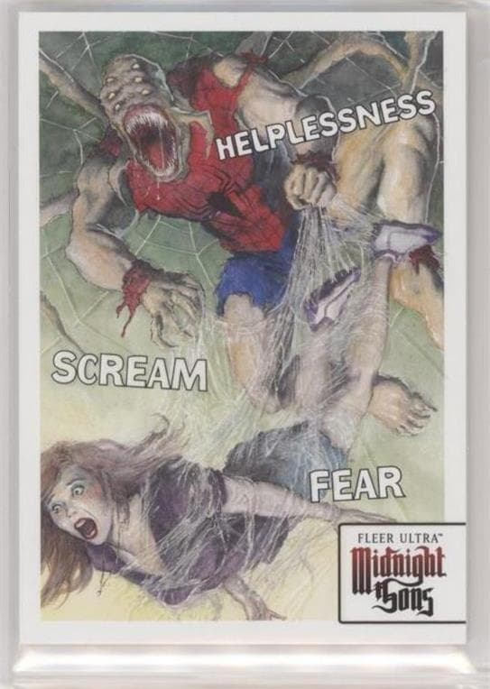 Midnight Sons Unlimited #3 Spider X Pulling Up Woman #MSS8 — Fleer Ultra Midnight Sons