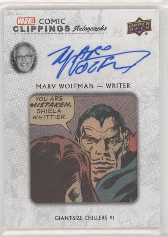 Marv Wolfman - Writer, Giant-Size Chillers #1 #MW-GSC1 — Marvel Ages