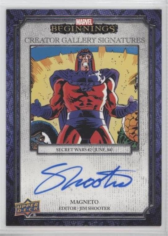 Jim Shooter - Magneto/Secret Wars #2 (1984) #CG-JS — Marvel Beginnings Vol. 2 Series 1