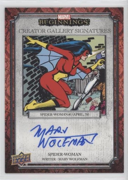 Marv Wolfman - Spider-Woman/Spider-Woman #1 (1978) #CG-MW — Marvel Beginnings Vol. 2 Series 1