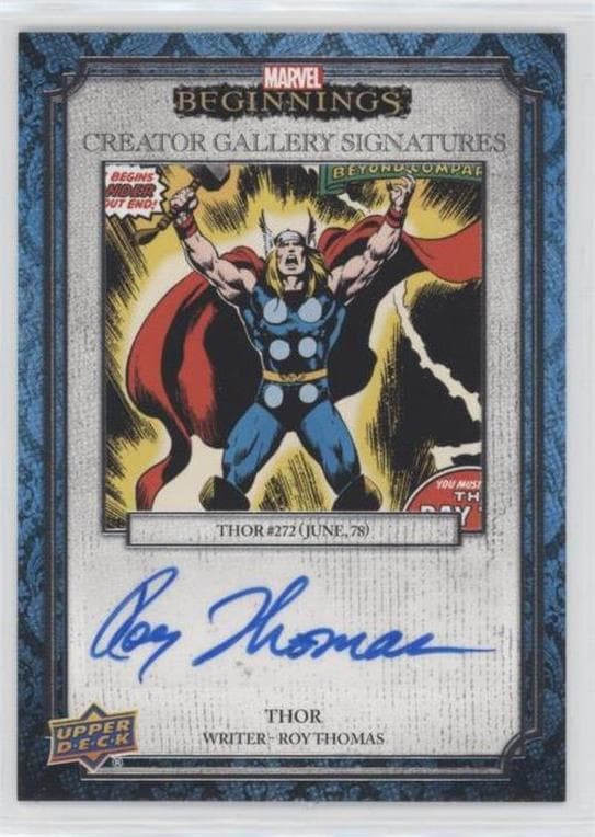 Roy Thomas - Thor/The Mighty Thor #272 #CG-RT — Marvel Beginnings Vol. 2 Series 1